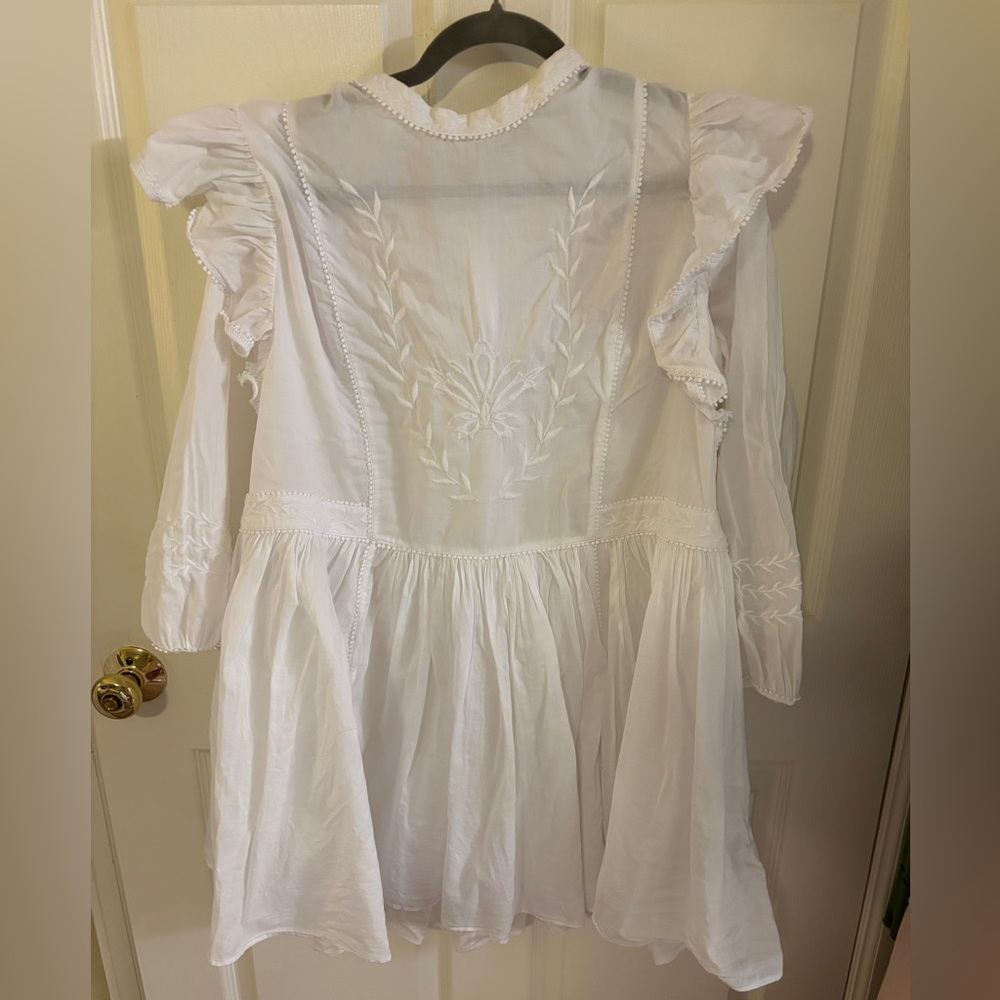 Banana republic embroidered dress